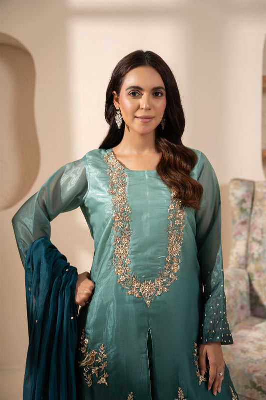 Elara — Teal Bloom