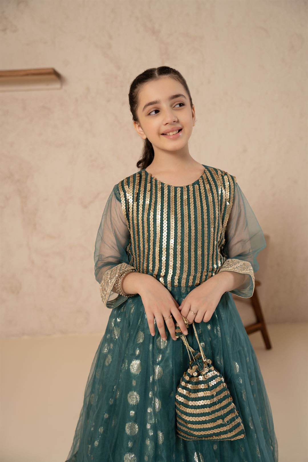 Emerald Shine Gown