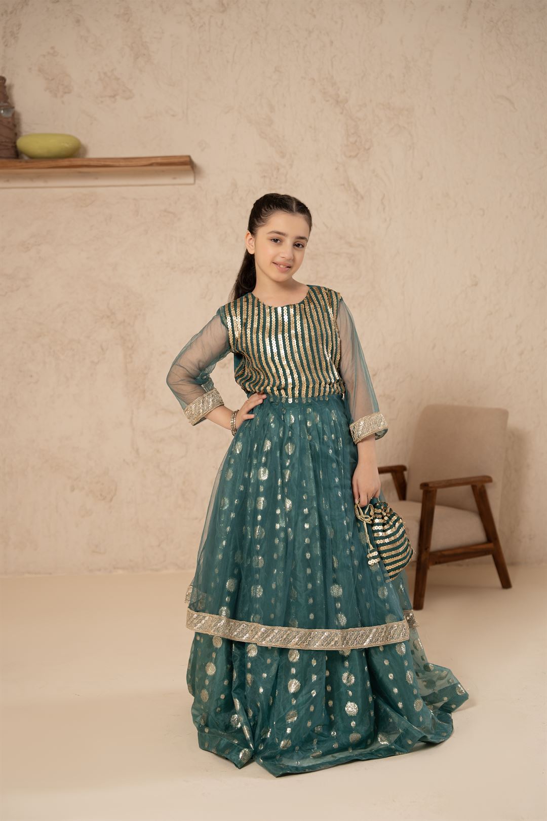 Emerald Shine Gown