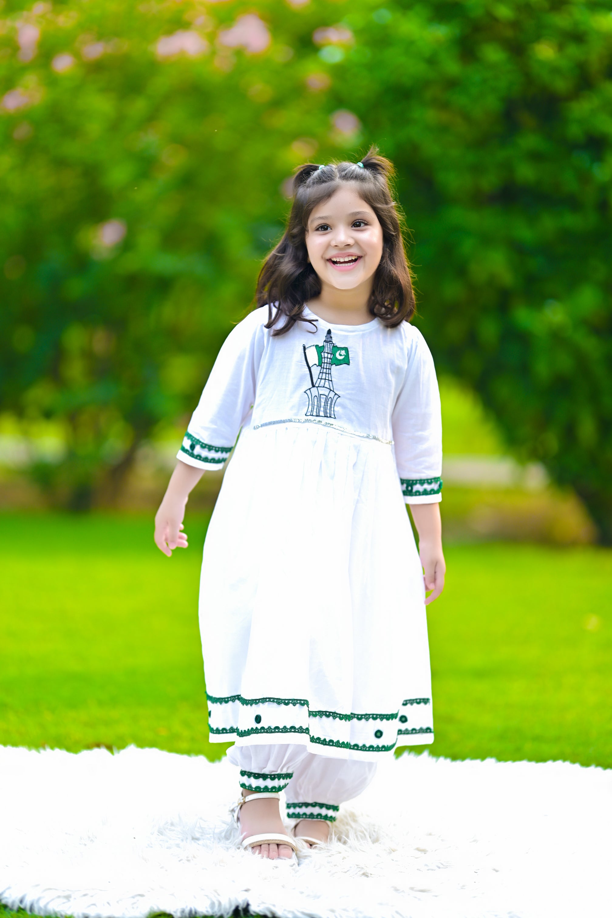 Azaadi outfit Hand Embroided