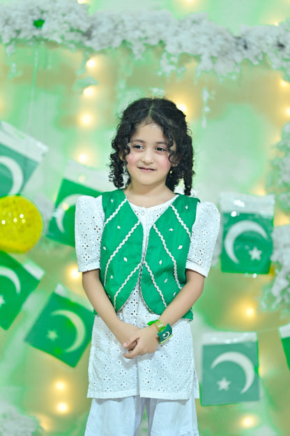 Azaadi outfit chikankari 2
