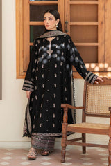 Elegant Embroidered Lawn 3-Piece Suit With Chiffon Dupatta