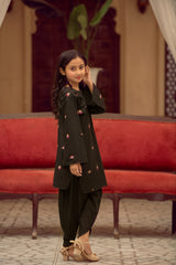 Black embroidered kurta salwar