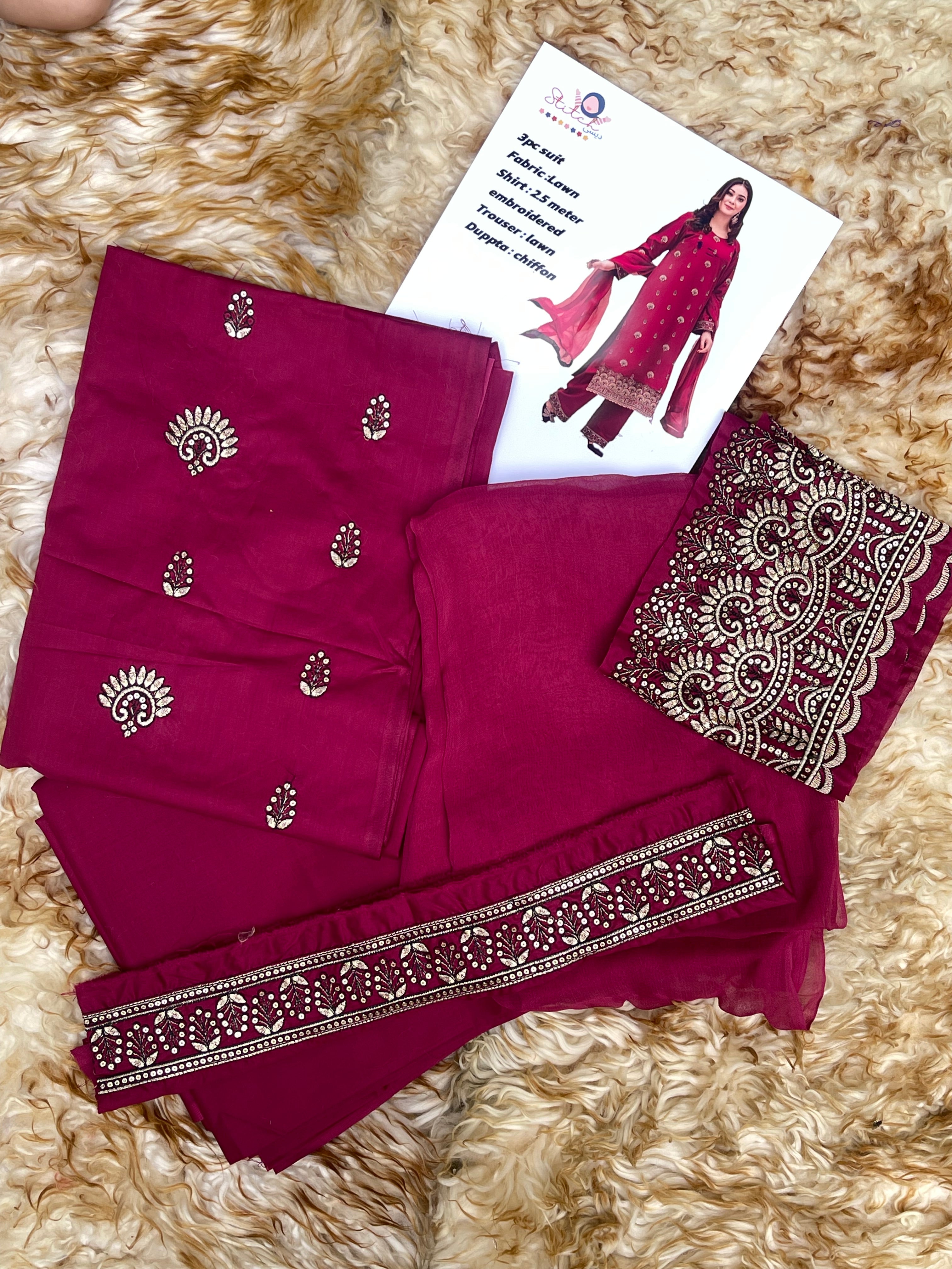 Afsaneh Embroidered unstitch