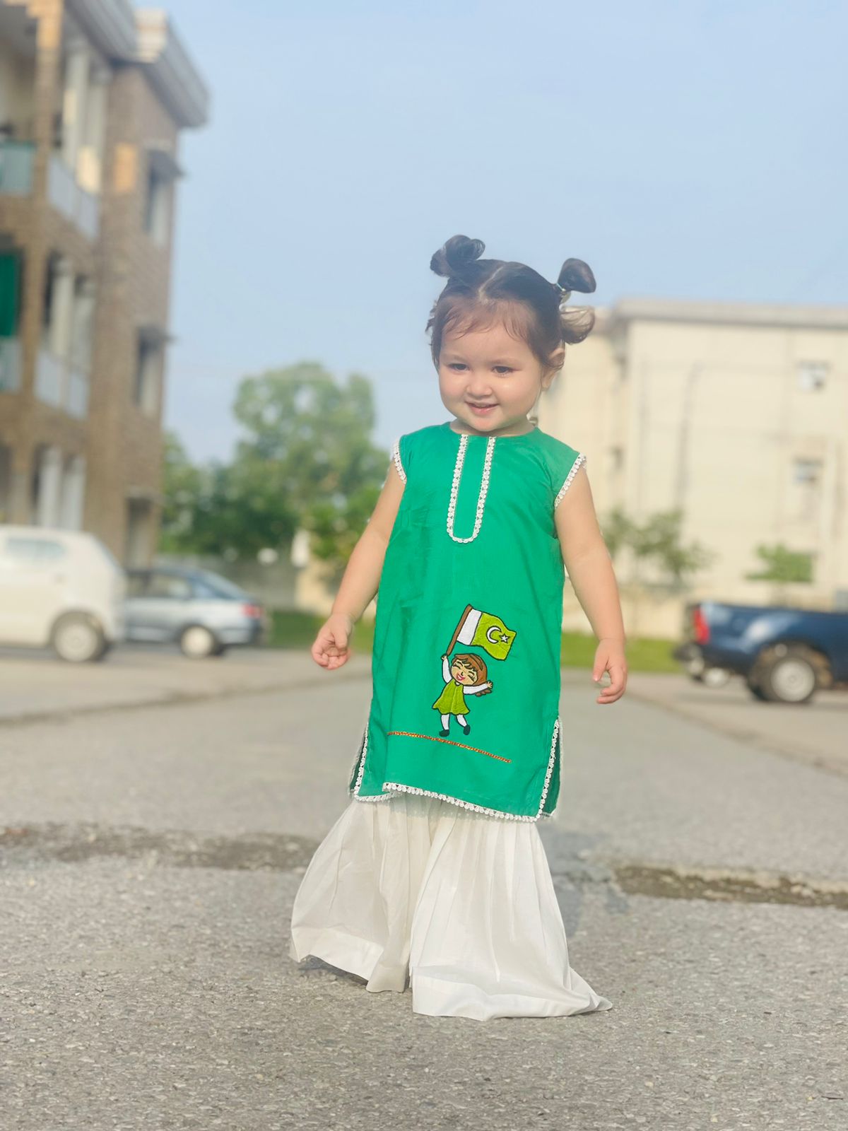 Azaadi outfit hand embroidered