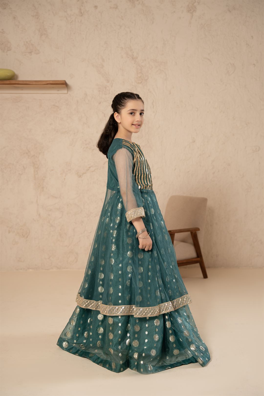 Emerald Shine Gown